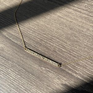 Gold bar necklace